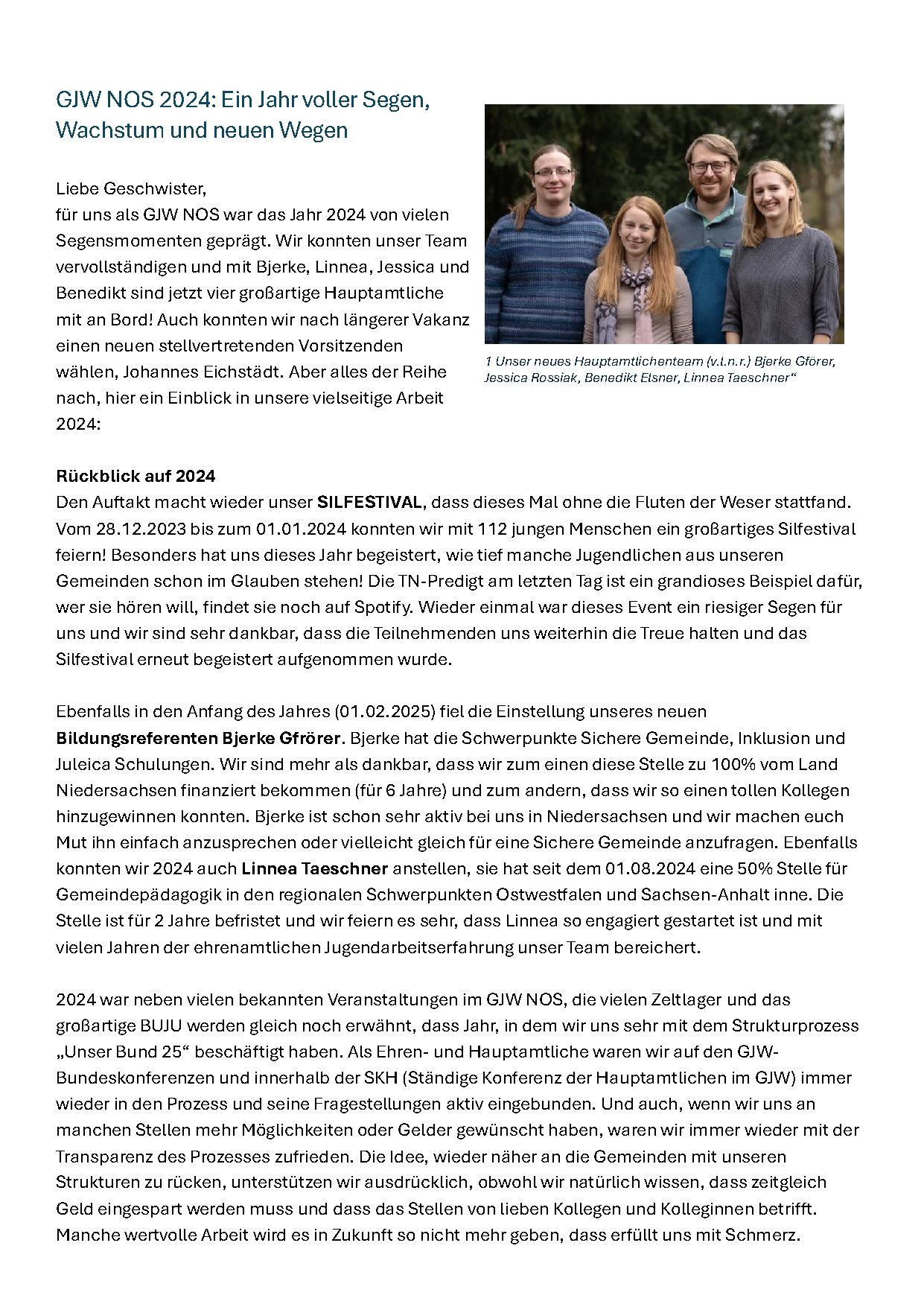 2.1 Bericht Landesverbandsheft GJW NOS 2024 Seite 1